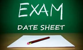 PU Announced MA MSc Date sheet for Annual Exams 2017